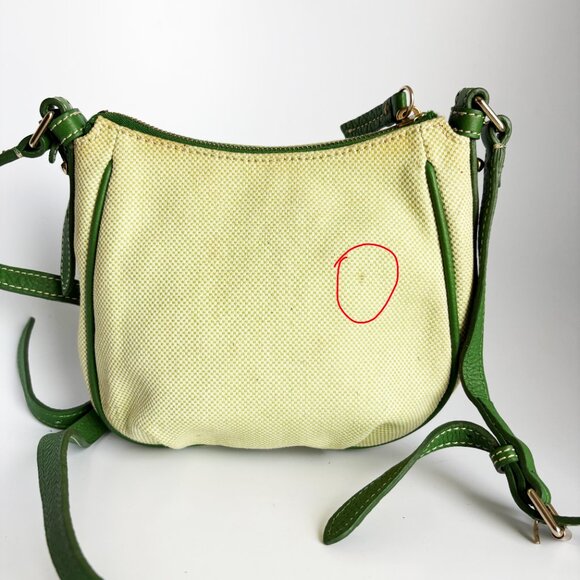 Dooney & Bourke Mini Margot Bag Crossbody Emerald Checkered Canvas with … - Picture 6 of 11